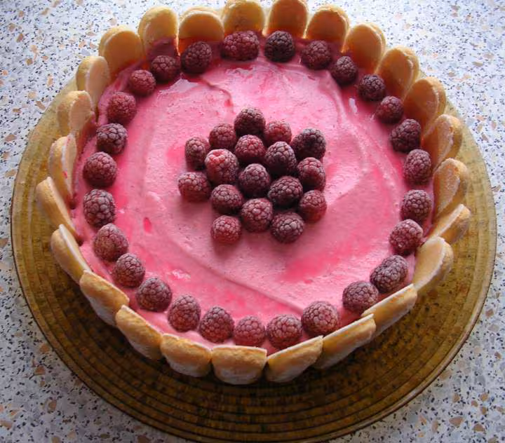 Charlotte framboise citron de flore