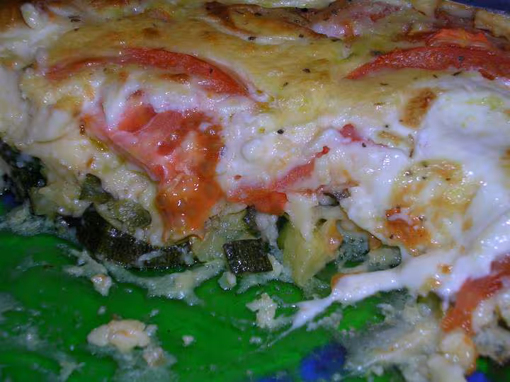 Clafoutis courgettes tomates mazzarela