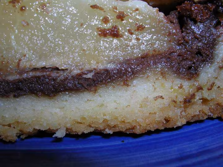 Coupe tarte poires chocolat