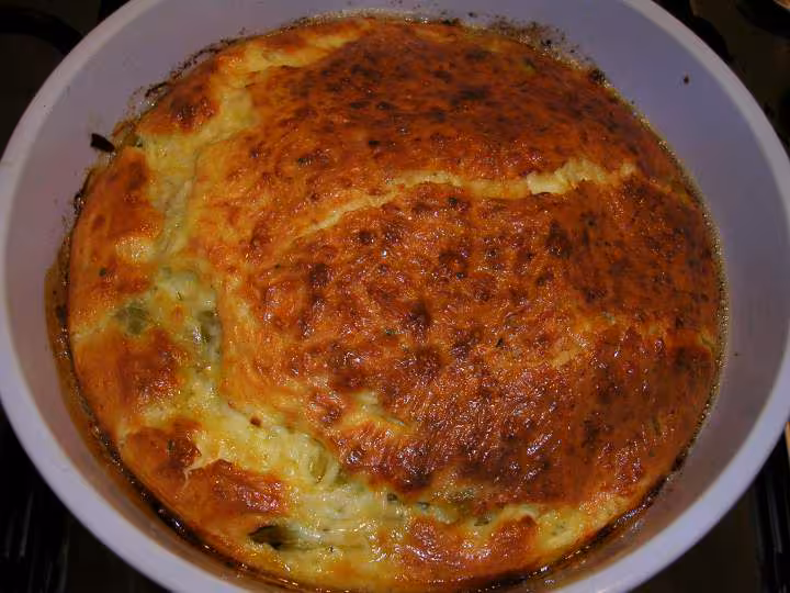 Flan de poireaux au basilic