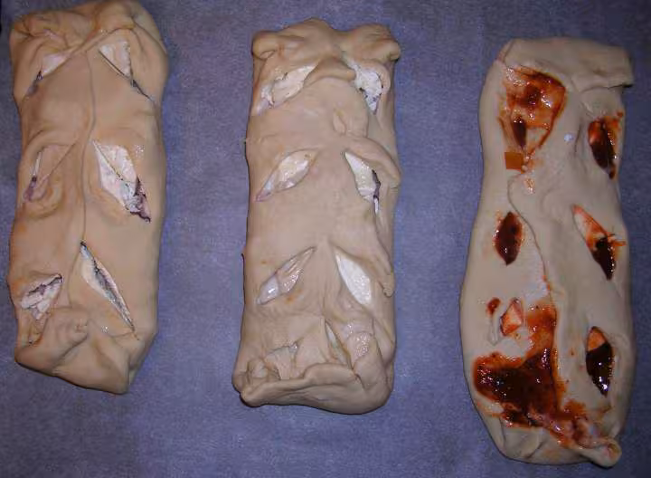 Fougasses avant cuisson