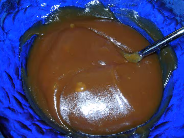 Glace creme brulee caramel liquide