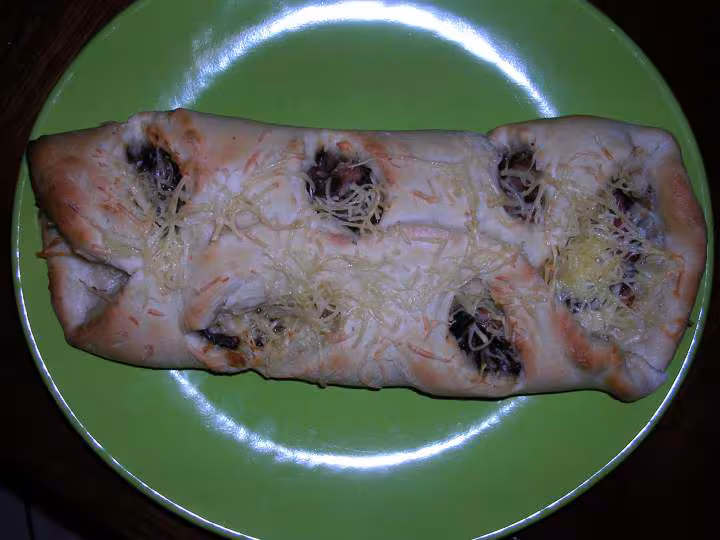 Mes 1eres fougasses lardons oignons gruyere