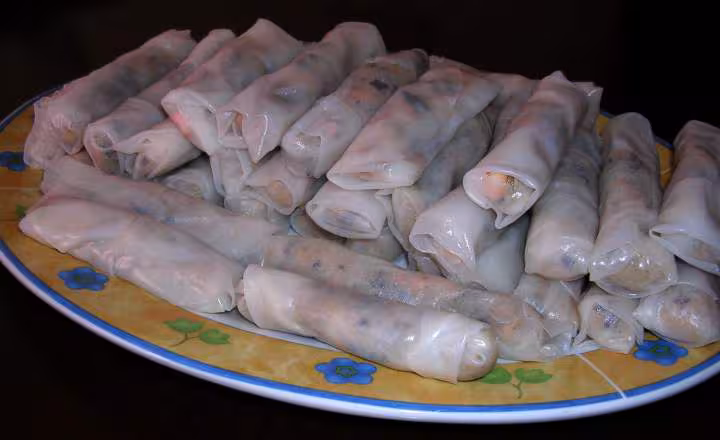 Nems poulet crevettes