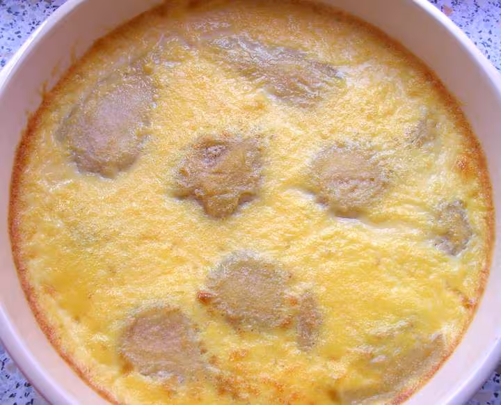 Oeufs au lait a la poire