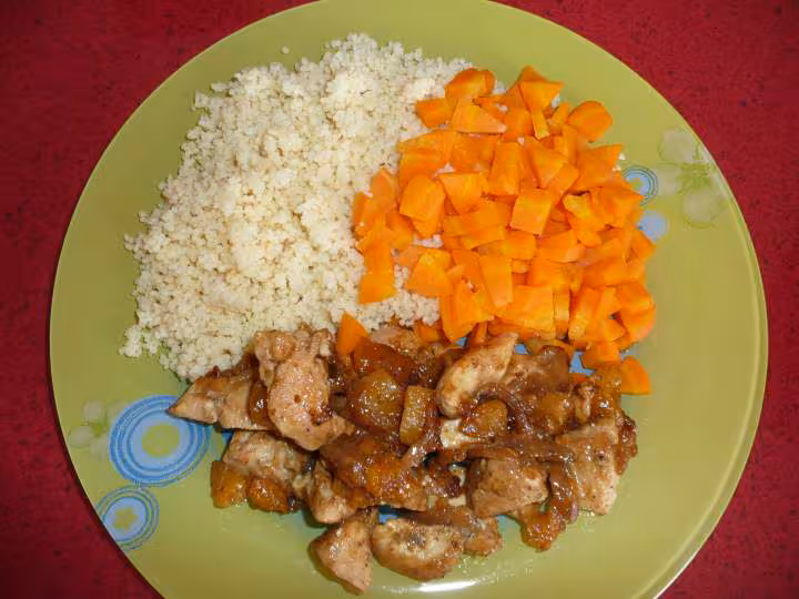 Poulet facon tajine aux abricots secs ww recette teadjy