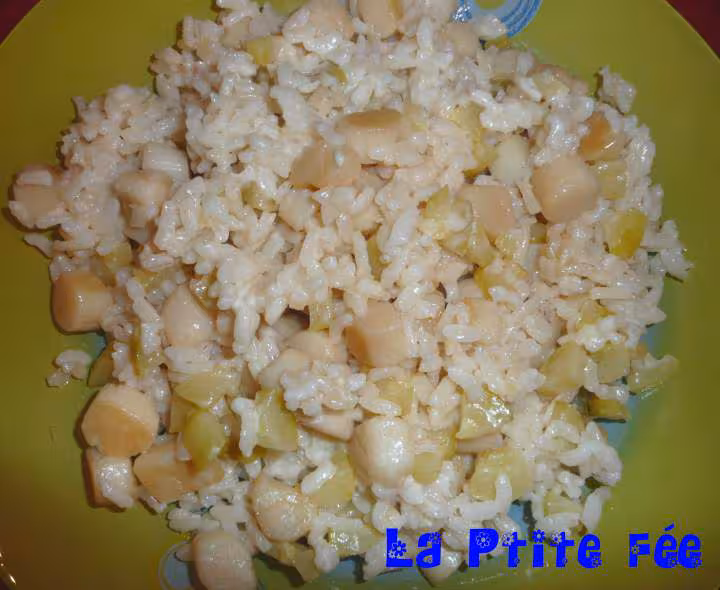 Risotto aux petoncles et courgette ww