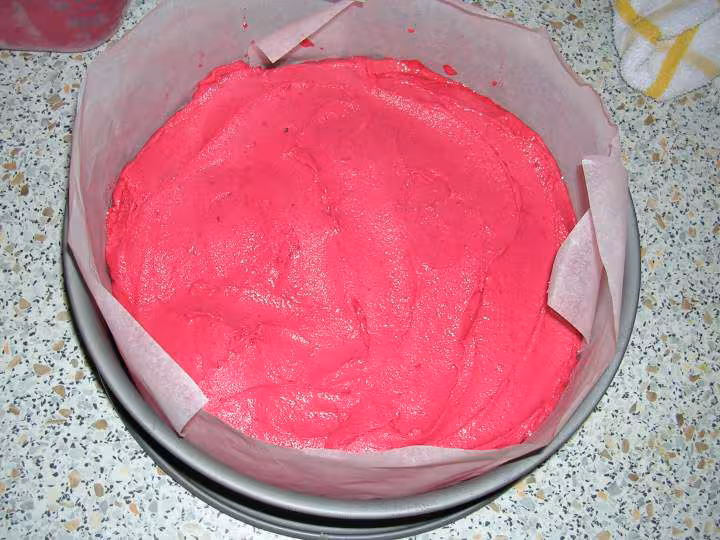 Vacherin framboise vanille la couche de sorbet framboises