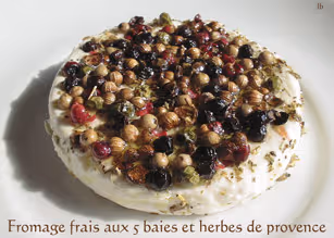 Fromage maison aux 5baies et herbes de provence