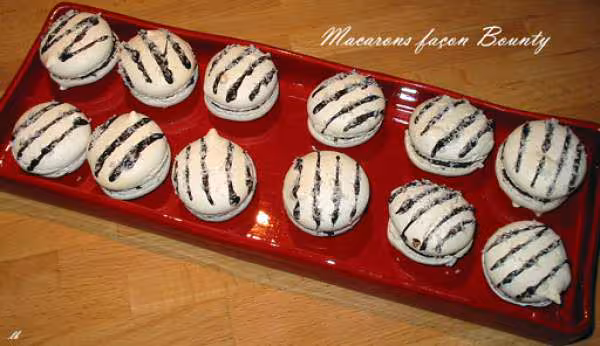 Macarons facon bounty