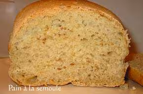 Mie pain a la semoule