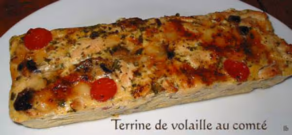 Terrine de volaille au comte et moutarde a l ancienne