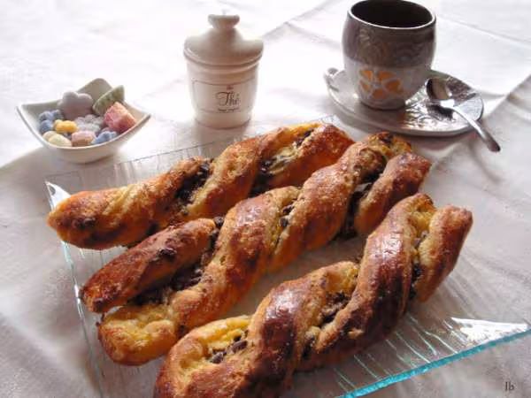 Tortillons au chocolat