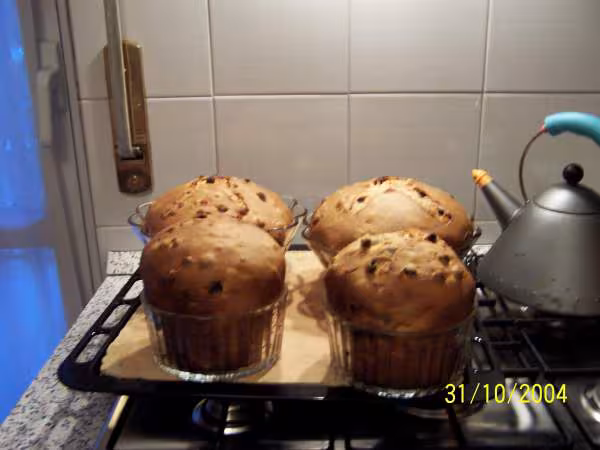 Panettoni a la sortie du four
