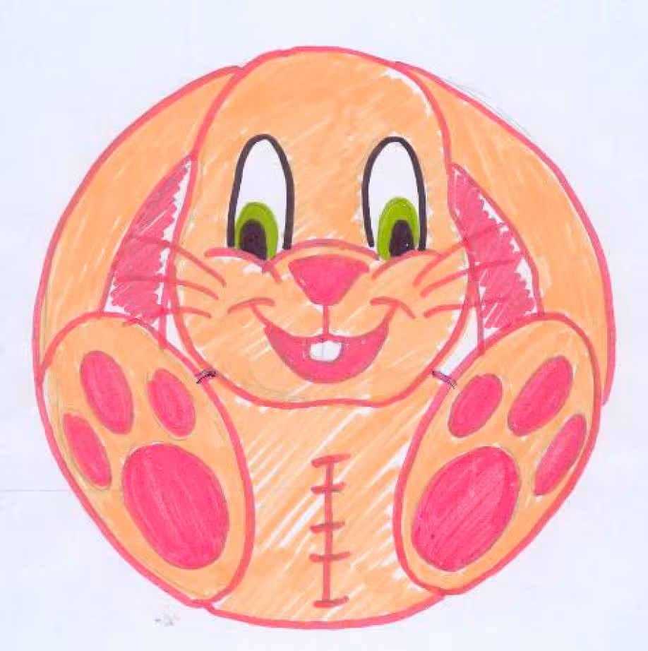 Dessin pour faire le gateau lapin