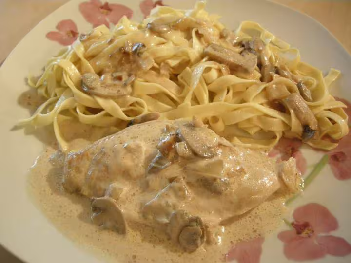 Escalope de poulet au maroille