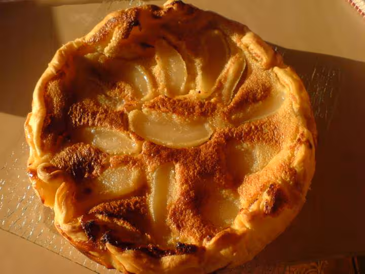 Tarte amande poire