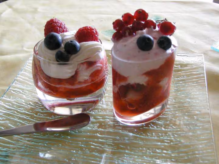 Verrines aux fraises