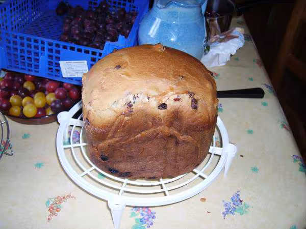 Brioche du boulanger aux pepites raisins secs et amandes