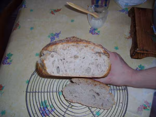 Mie du pain au levain