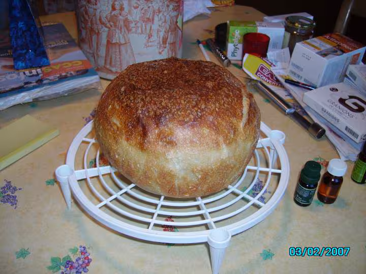 Pain entierement au levain