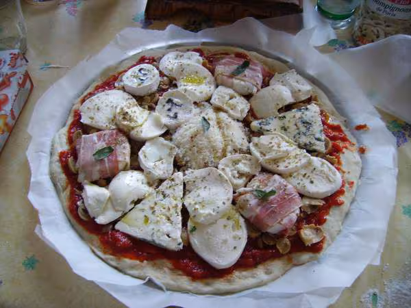 Pizza aux fromages