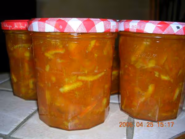 Pots confiture kumquats clementines
