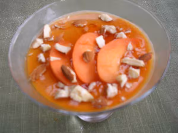 Soupe abricots amandes
