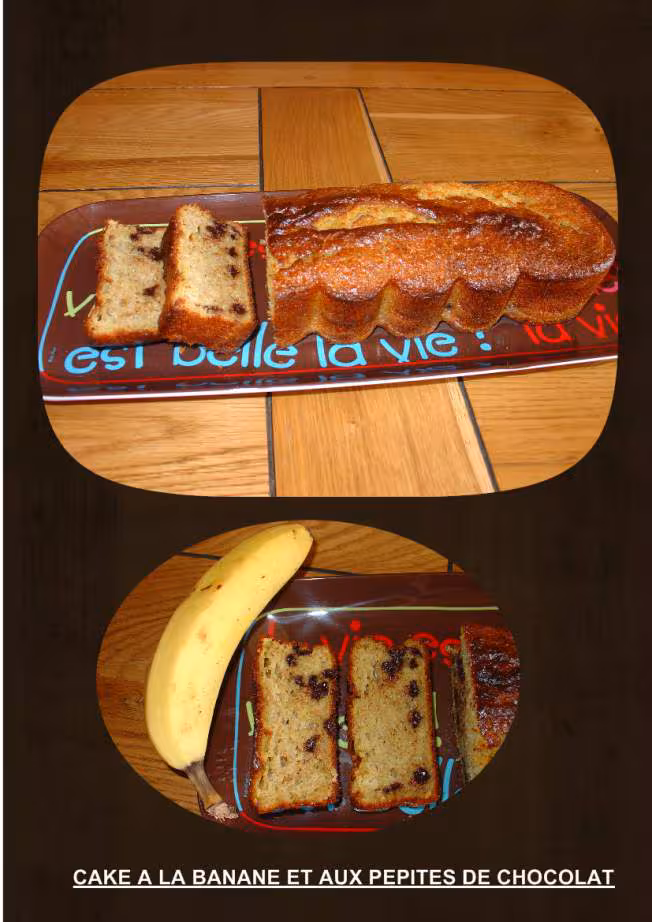 Cake banane pepites choco thermomix