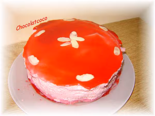 Bavarois aux framboises