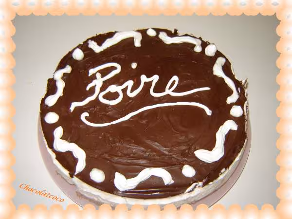 Bavarois poires chocolat