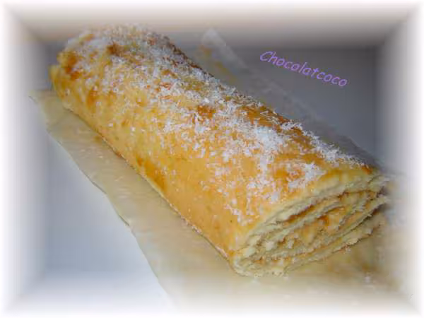 Biscuit roule abricot coco