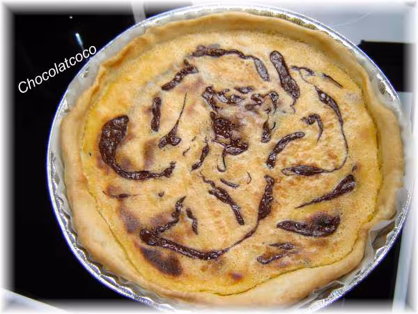 Tarte marbree citron chocolat de micky math