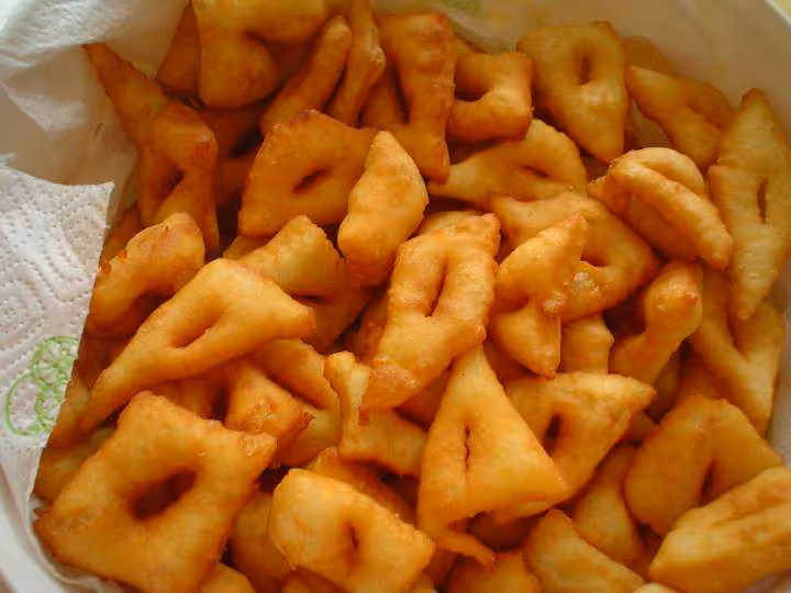 Beignets de carnaval au fromage blanc