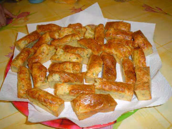 Mes mini cakes crevettes ciboulette