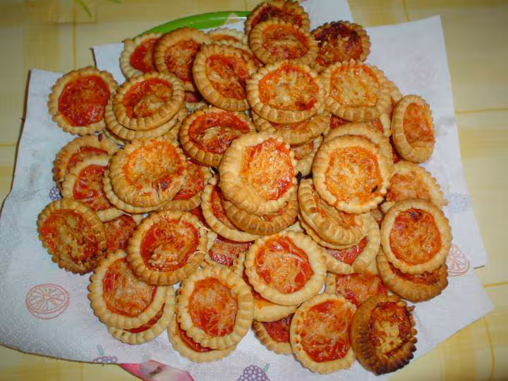 Mes mini pizzas tomate gruyere