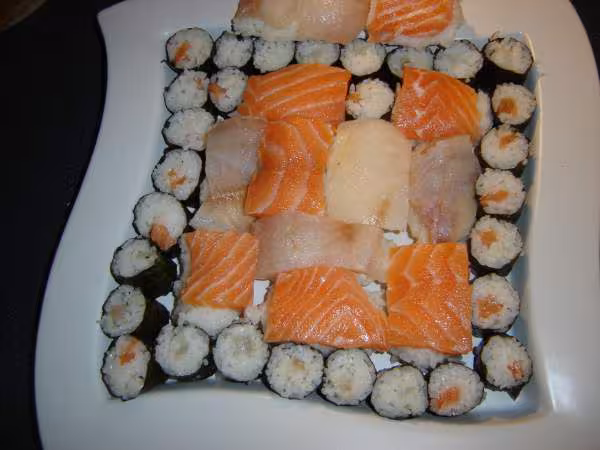 Ma deuxieme assiette de sushis