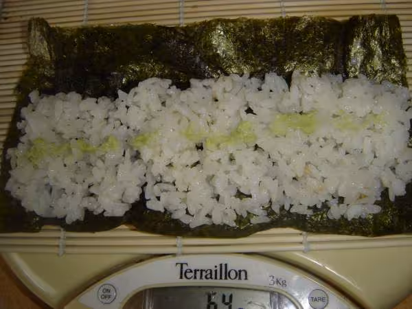Mes sushis en etape