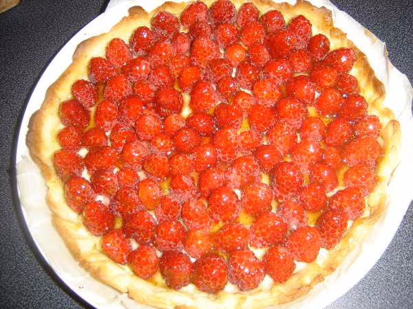 Tarte aux framboises