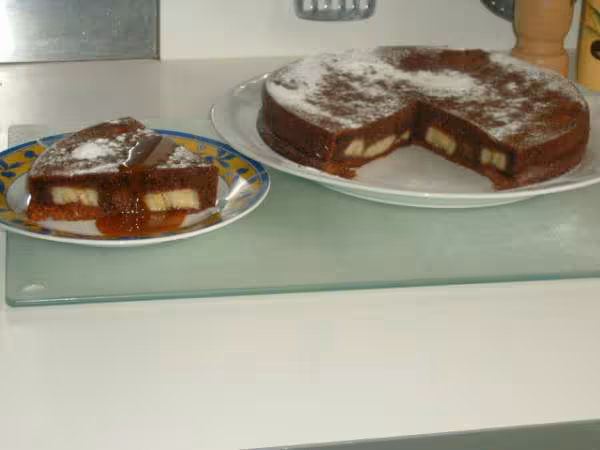 Gateau au chocolat banane sans beurre
