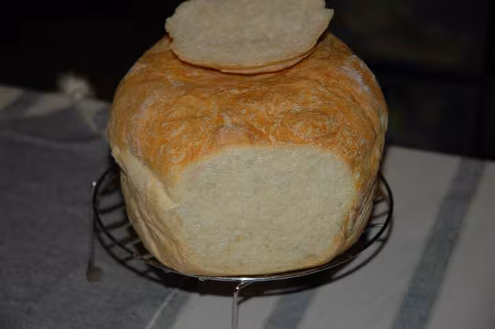 Pain blanc a la coupe