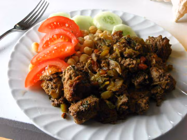 Boulettes det steak hache pois chiche