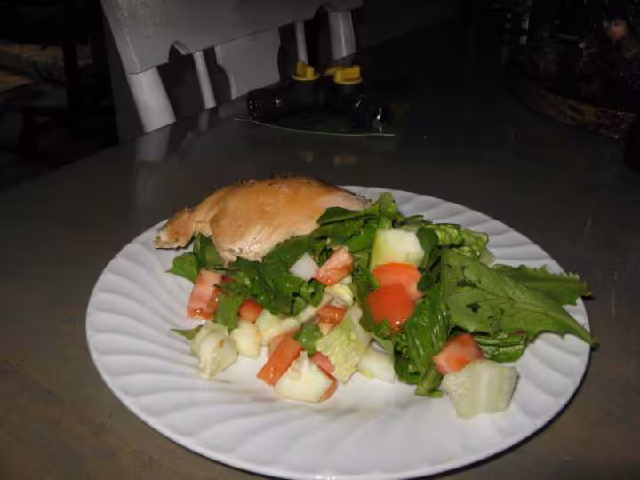 Dinde et salade