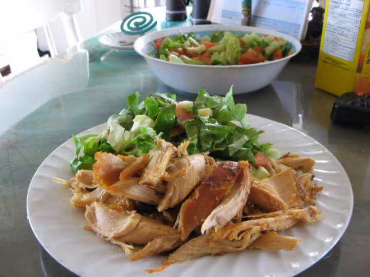 Dinde et salade