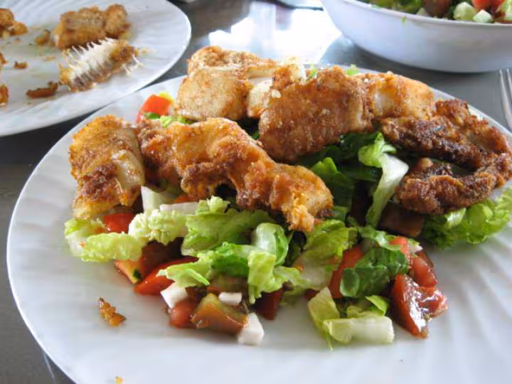Moru et salade