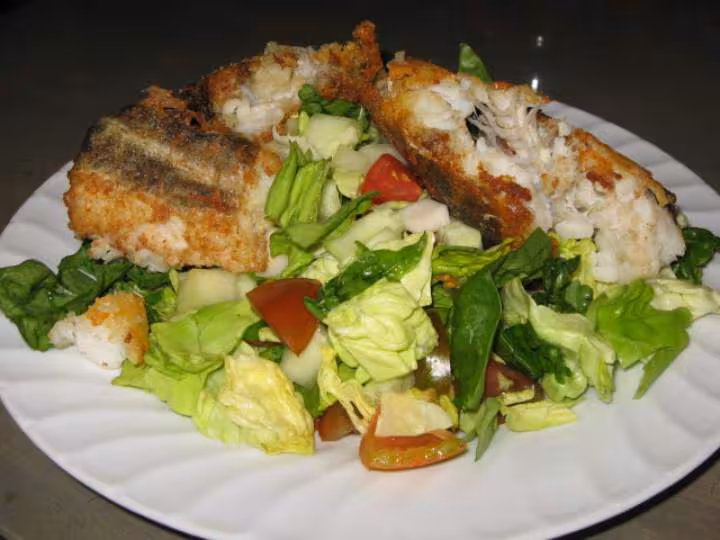 Morue et salade