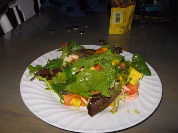 Salade et mangue