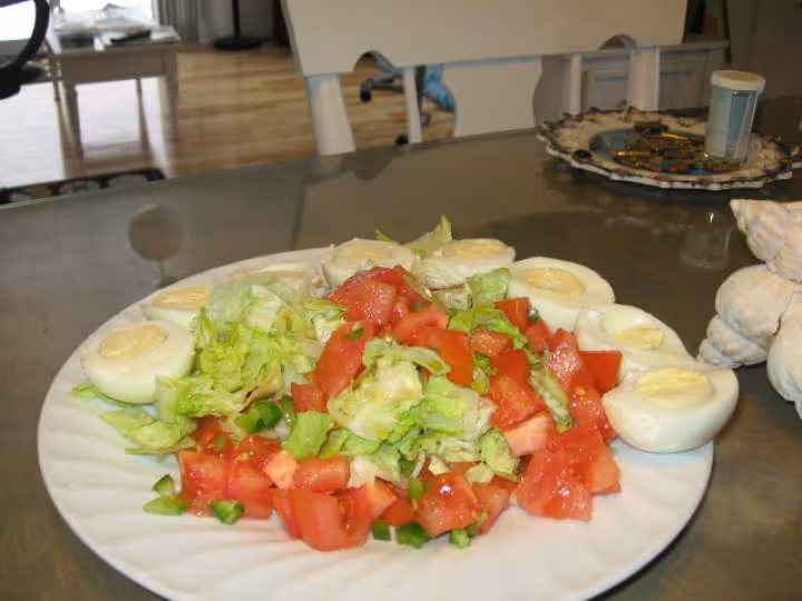 Salade tomate et oeuf