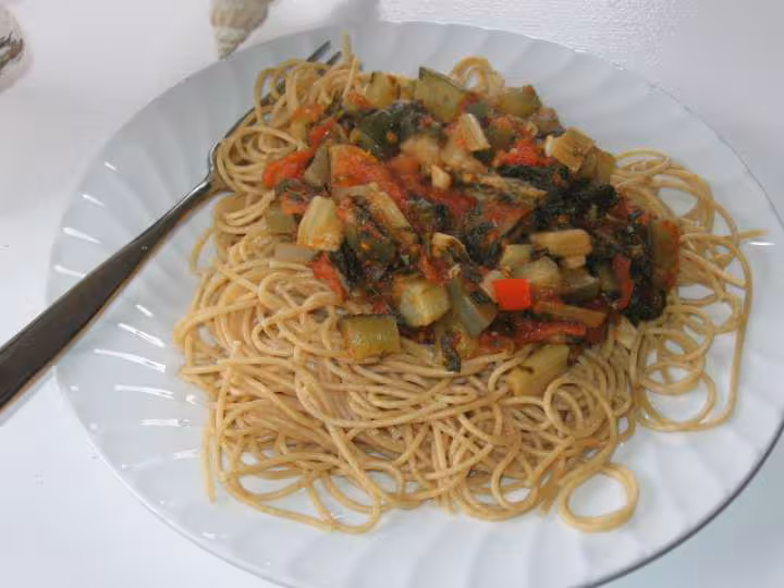 Spaghetti de ble entier