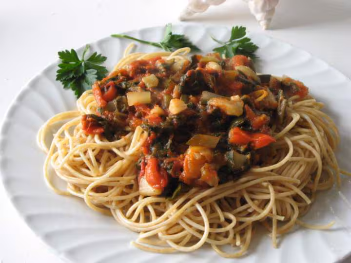 Spaghetti de ble entier